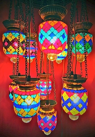 Turkish mosaic lamp