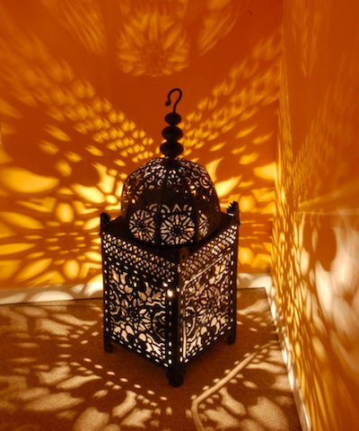 Moroccan iron lantern