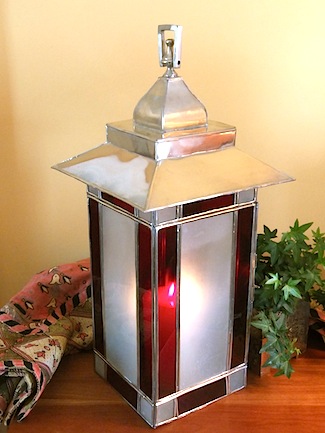 silver Moroccan candle lantern