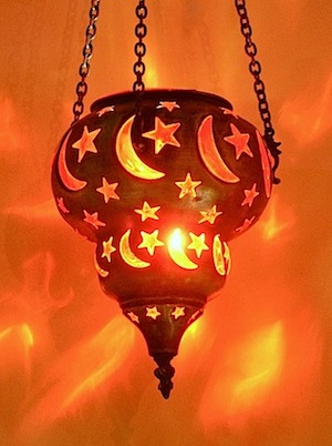 hanging Turkish lamp