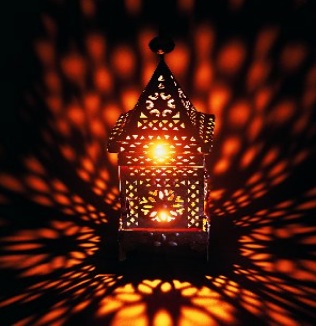 Moroccan iron lantern