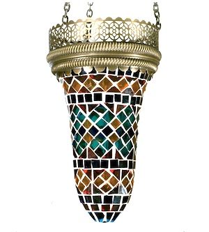 Turkish mosaic flute lamp