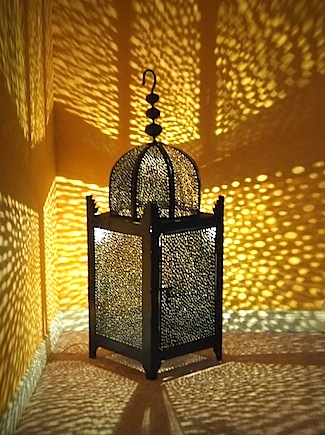 Large Moroccan iron lantern
