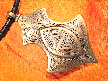 Touareg silver pendant