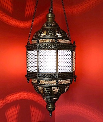 Traditional Turkish hanging lamp