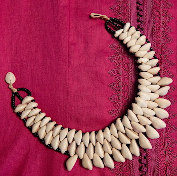 Moroccan cowrie necklace