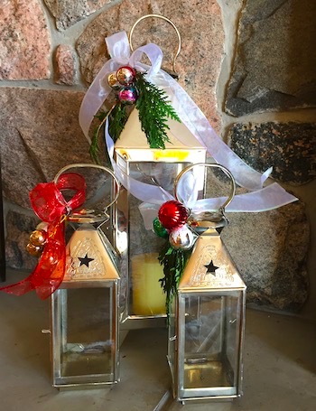 Moroccan Christmas candle lanterns